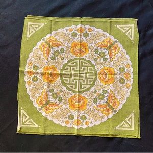 Vintage Fabric Psychedelic Butterfly Napkin Set of (4)!